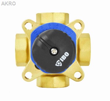 Zawór mieszający 4-drogowy czterodrożny 1" IBO MIX4